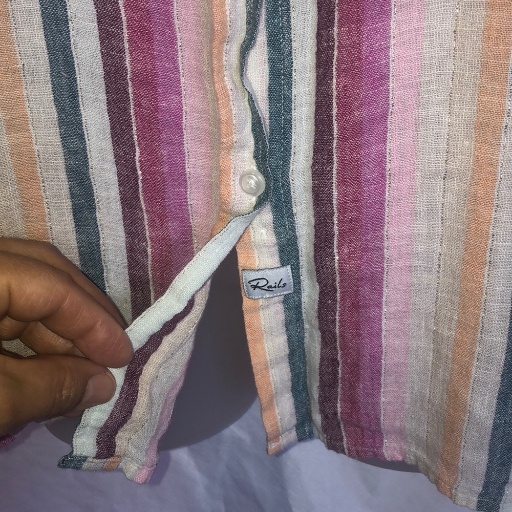 Rails Avila Textured Stripe Buttondown - image 7